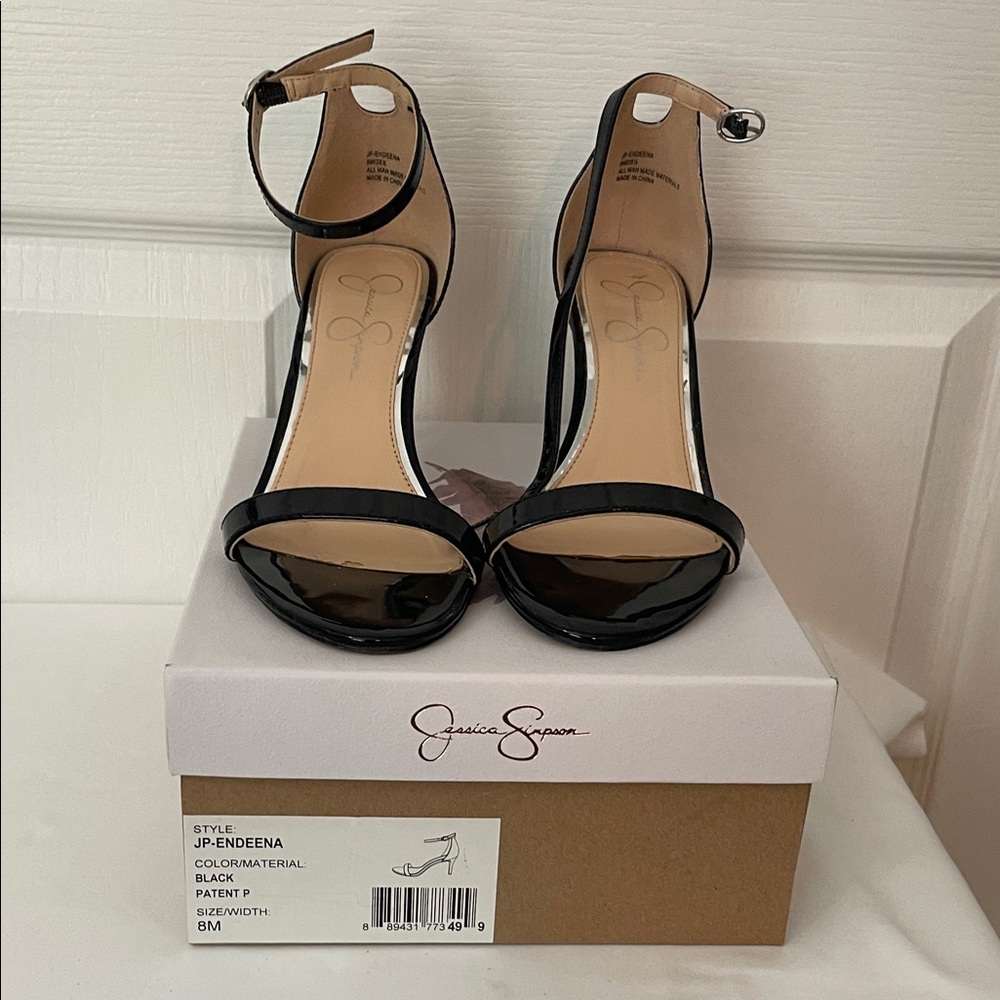 Jessica Simpson Black Patent Heels